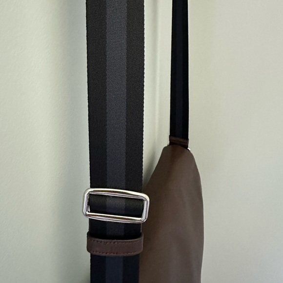 COACH - Brown Leather Messenger Bag - Picture 3 of 12